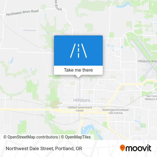 Northwest Dale Street map