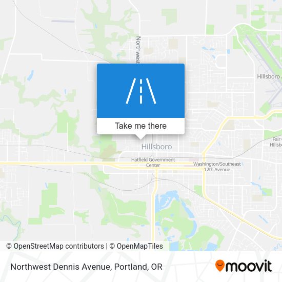 Northwest Dennis Avenue map