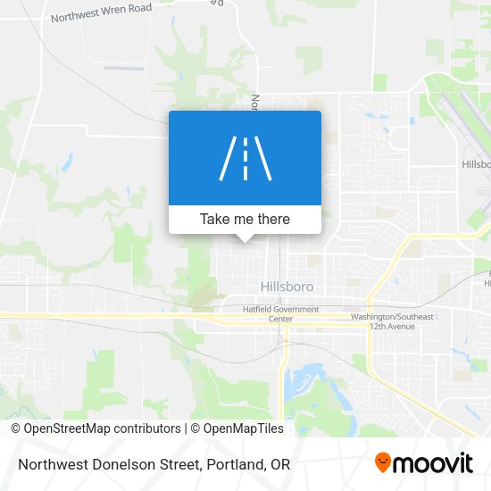 Northwest Donelson Street map