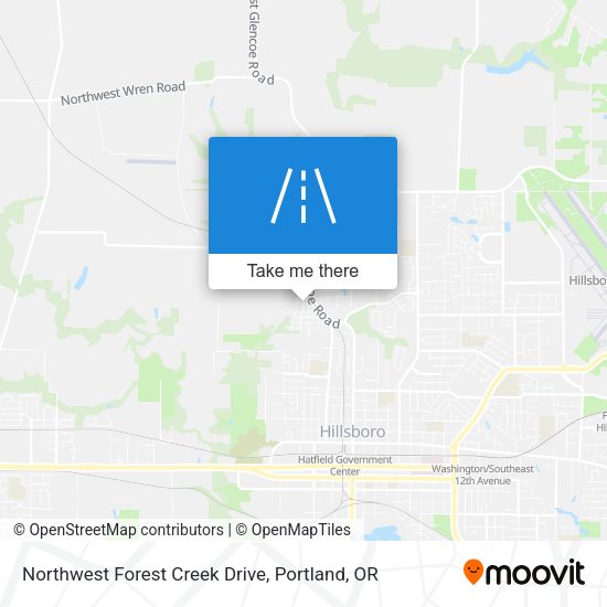 Northwest Forest Creek Drive map