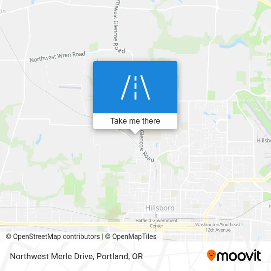 Northwest Merle Drive map