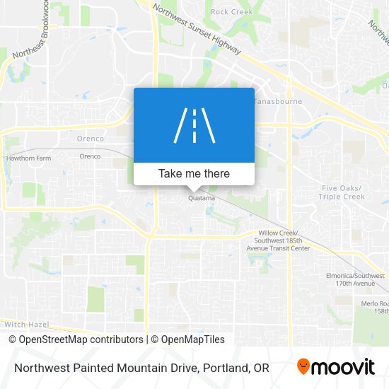 Northwest Painted Mountain Drive map