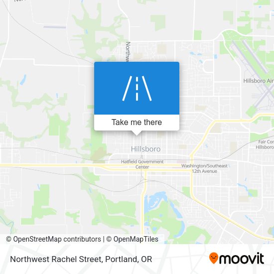 Northwest Rachel Street map