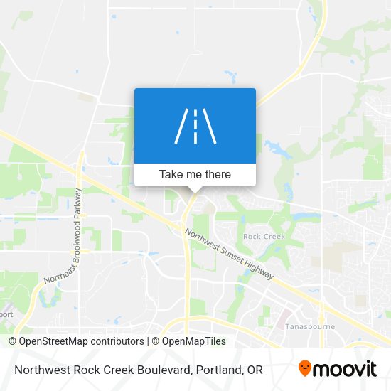 Mapa de Northwest Rock Creek Boulevard