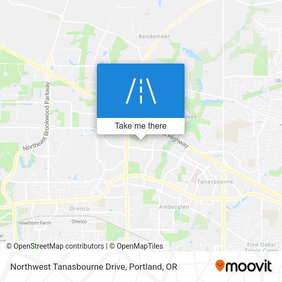 Northwest Tanasbourne Drive map