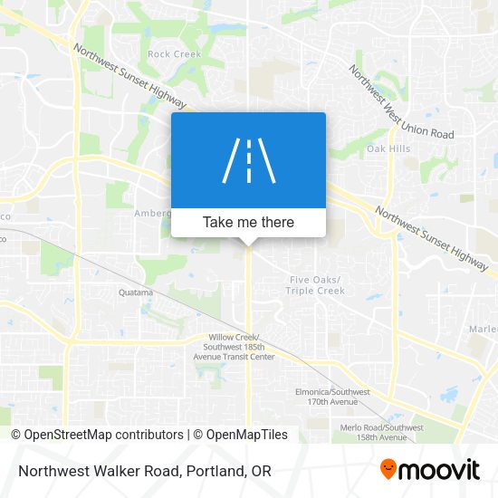 Northwest Walker Road map
