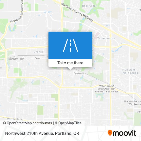 Northwest 210th Avenue map