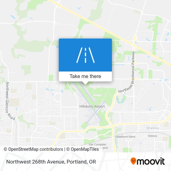 Northwest 268th Avenue map