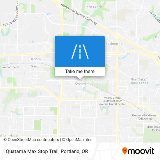 Quatama Max Stop Trail map