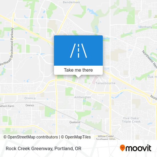 Mapa de Rock Creek Greenway