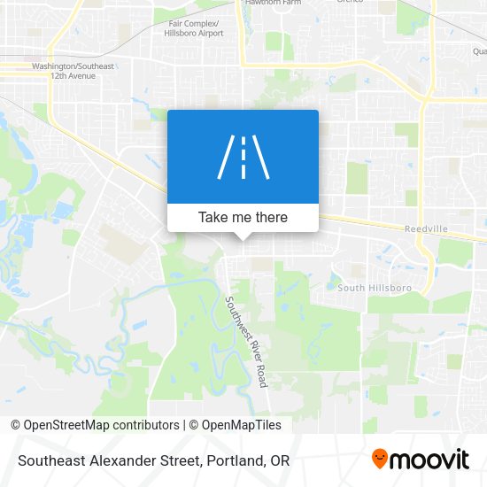 Southeast Alexander Street map