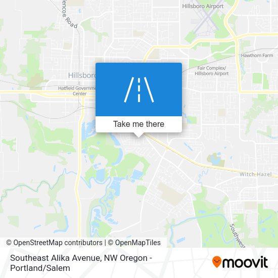 Southeast Alika Avenue map