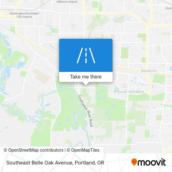 Southeast Belle Oak Avenue map