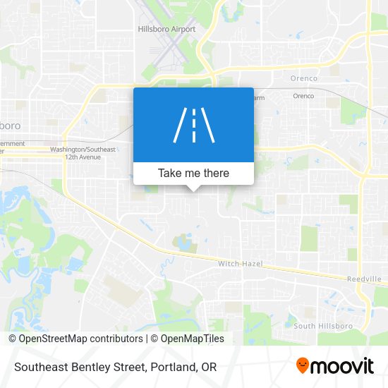 Mapa de Southeast Bentley Street