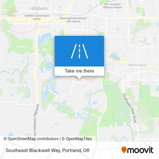 Southeast Blackwell Way map