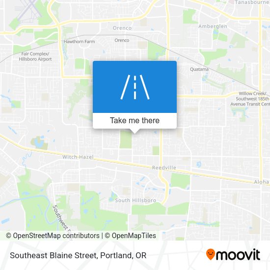 Southeast Blaine Street map