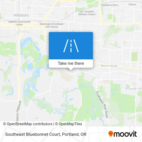 Southeast Bluebonnet Court map