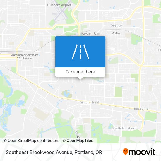 Southeast Brookwood Avenue map