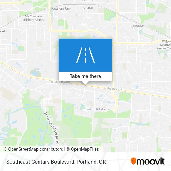 Southeast Century Boulevard map