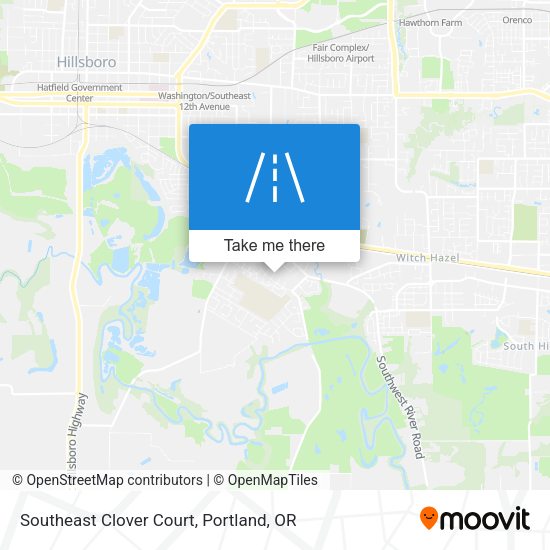 Southeast Clover Court map