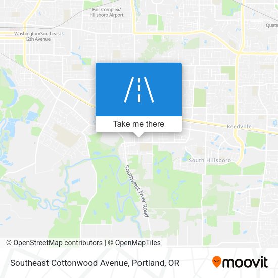 Mapa de Southeast Cottonwood Avenue