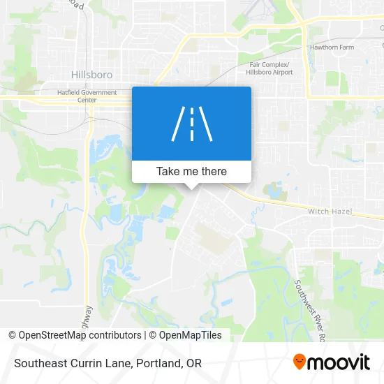 Southeast Currin Lane map