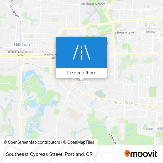 Southeast Cypress Street map