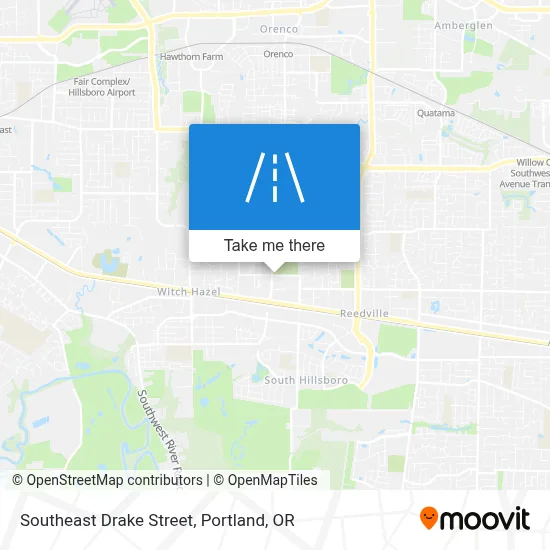 Southeast Drake Street map