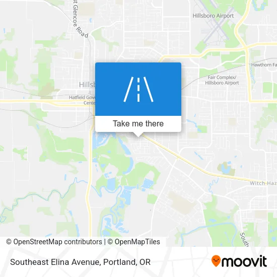 Southeast Elina Avenue map