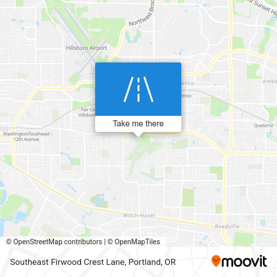 Southeast Firwood Crest Lane map