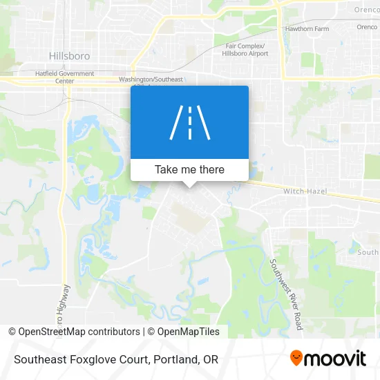 Southeast Foxglove Court map