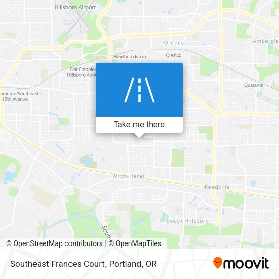 Southeast Frances Court map