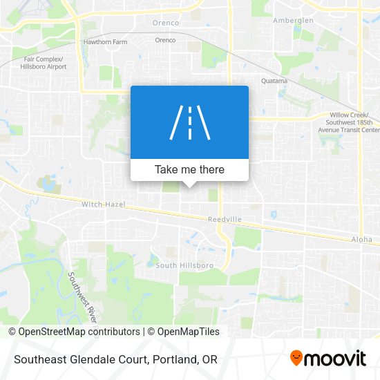 Southeast Glendale Court map