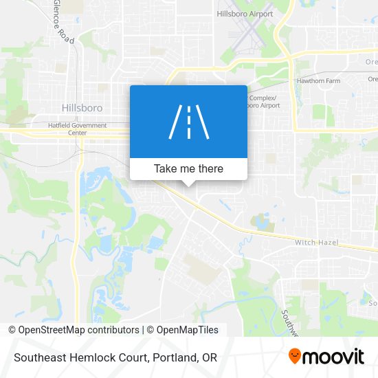 Southeast Hemlock Court map