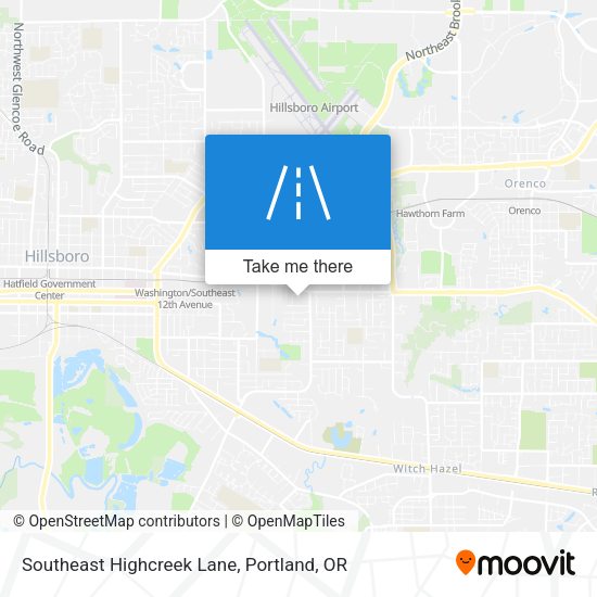 Southeast Highcreek Lane map