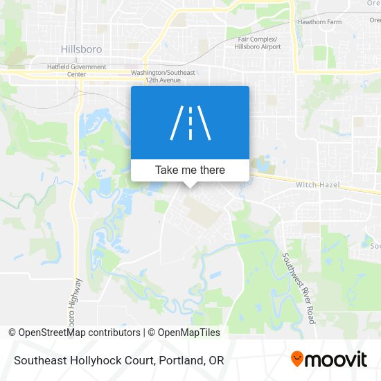 Southeast Hollyhock Court map