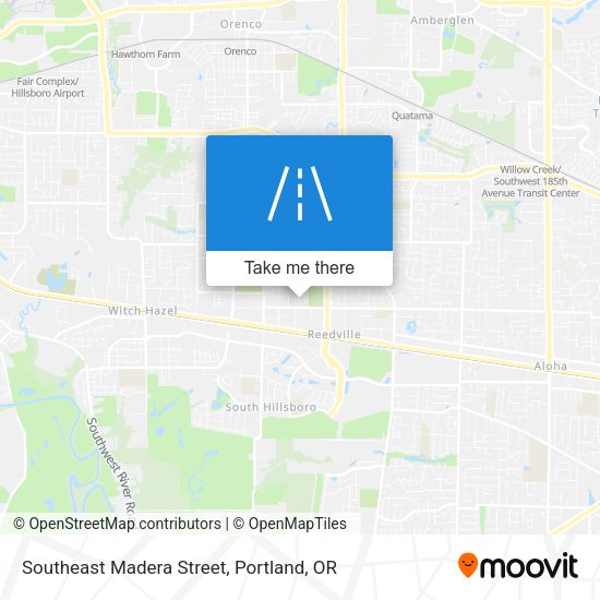 Southeast Madera Street map