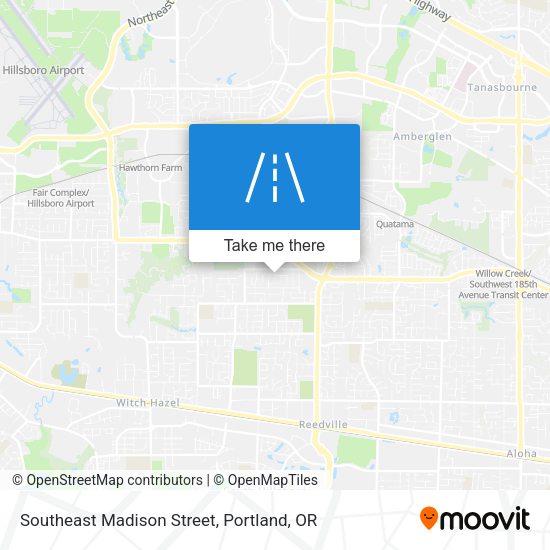 Southeast Madison Street map