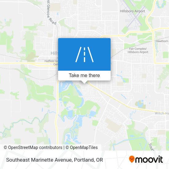 Southeast Marinette Avenue map