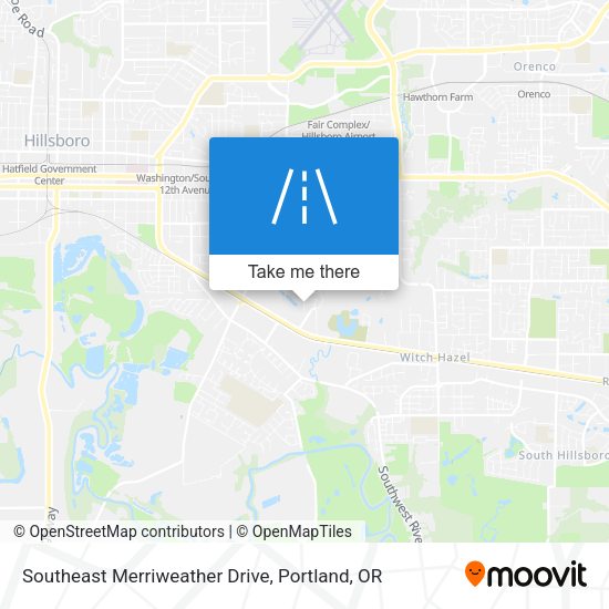 Southeast Merriweather Drive map