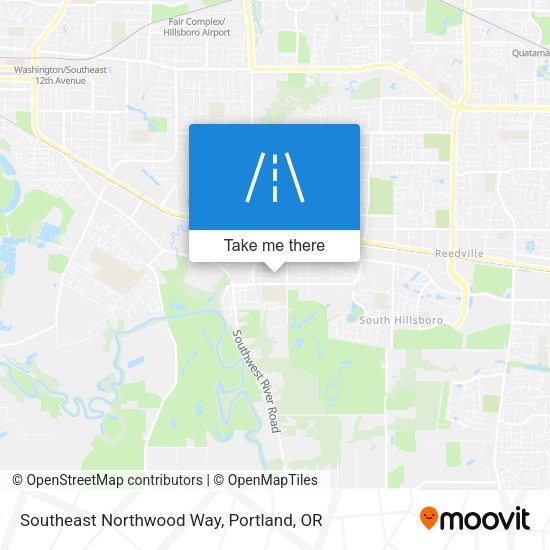 Southeast Northwood Way map