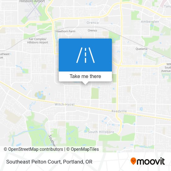 Southeast Pelton Court map