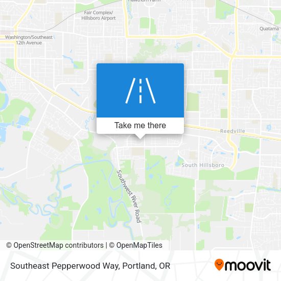 Southeast Pepperwood Way map