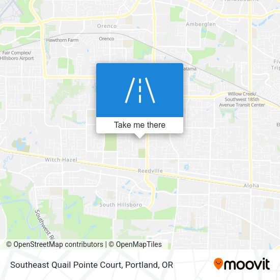 Southeast Quail Pointe Court map