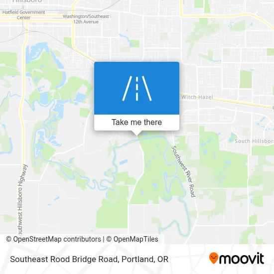 Southeast Rood Bridge Road map