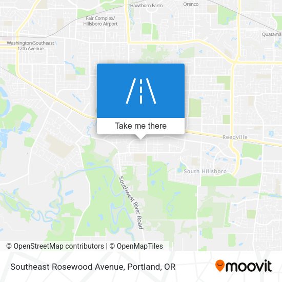 Southeast Rosewood Avenue map