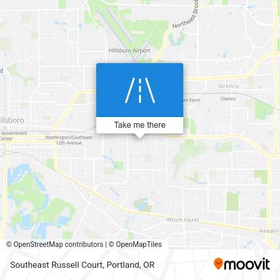 Southeast Russell Court map