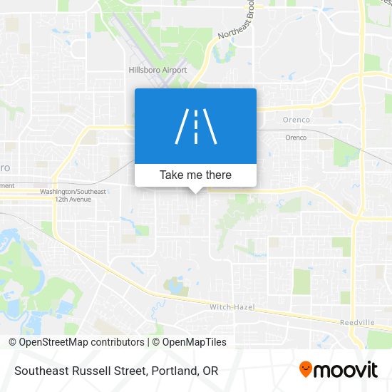 Mapa de Southeast Russell Street