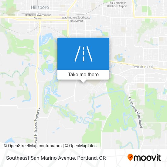 Southeast San Marino Avenue map