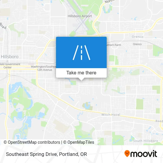 Southeast Spring Drive map